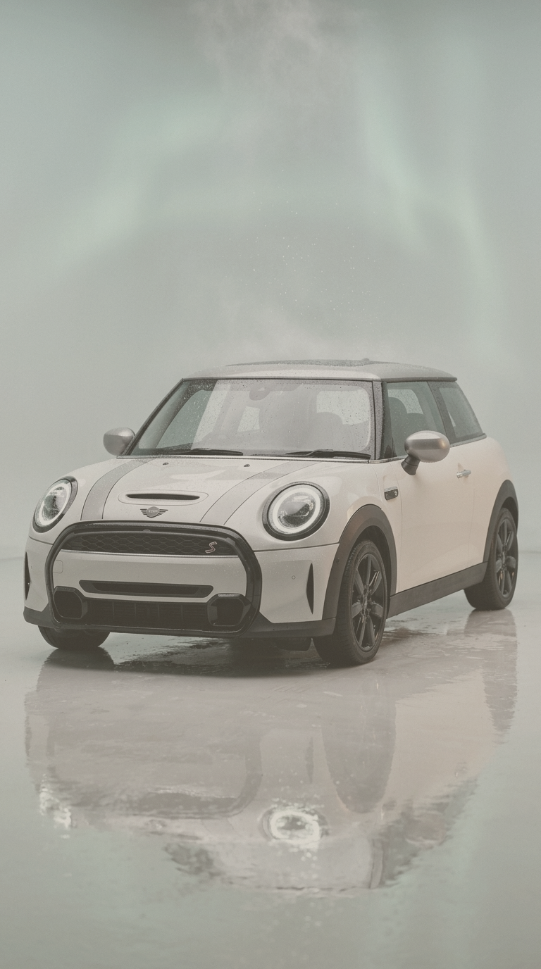 A car before a Tidii wash — dull and covered in desert dust